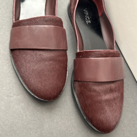 Stylish Vince. 'Fig' Color Calf Hair 'Mason' Loafer Flats size 7.5M - Picture 3 of 10